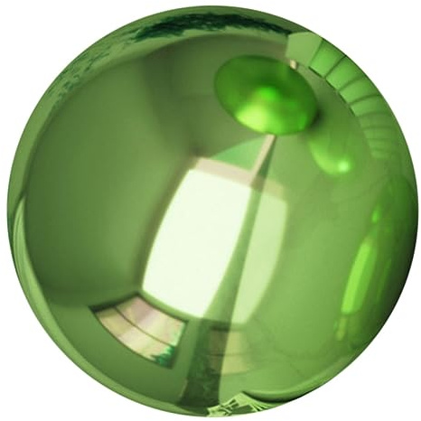 BEBEMOKO Polierte Edelstahl Gartenkugel Spiegelkugel Außendekoration Terrasse Reflektierende Gartenreflexionskugel Zarte Deko Kugel 150mm