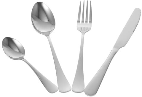 UTHCLO 1satz Besteckset Für Steak Teiliges Cutlery Set Mit Gabeln Messern Und Löffeln Hochwertige Und Praktische Esswerkzeuge Für Zuhause Und Spülmaschinenfest Und Langlebig
