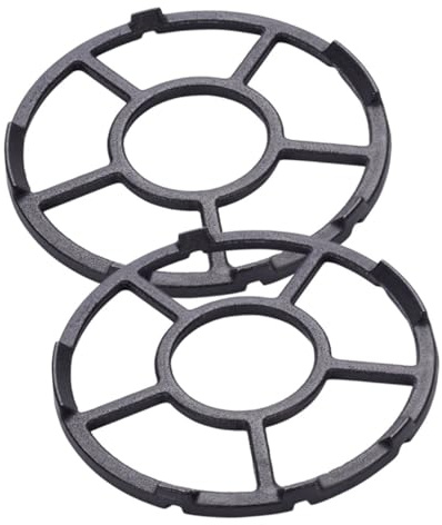 Cabilock Supporto per Wok in Ghisa 2 Pezzi, Design Umanizzato Resistente alla Deformazione, Supporto Antiscivolo per Piano Cottura a Gas per Caffetterie e Ristoranti