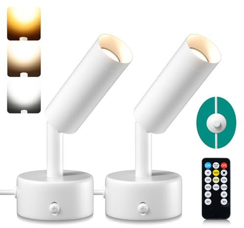 Lamptobe LED Spot Lights Indoor with Timer and Remote,2 Pack 5W Plant uplighters Picture Light Up Lights Indoor 3000K/4000K/5000K Uplighting Spotlight for Accent Lighting Plants or Artwork
