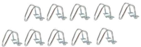 BESPORTBLE 10pcs Galvanized Steel U Clip Cross Tube Buckle for Greenhouse Pipe Clips Heavy Duty Pipe Repair Suitable