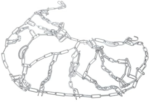AKOOSY Motorrad Reifenkette aus Stahl mit Verstärktem Design Universelle Schneekette für Schnee und Eis für Elektrische Dreiräder und Fahrrad Schlammigen und Verschneiten