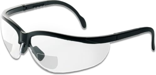 SUREBUILD UK Bifocal Safety Glasses, Polycarbonate Lenses, Adjustable Temples, UV Protection, Side Impact Protection, EN ISO 16321-1 Certified, Available in 1.5, 2.0, 2.5 Dioptres (2.5 Dioptres)
