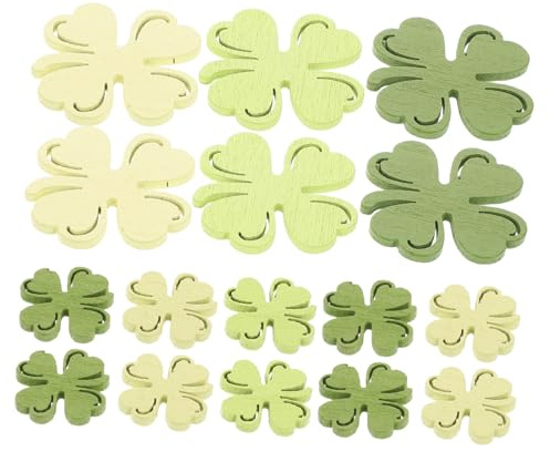 BESPORTBLE 100piezas De Madera De Día De San Patricio Confeti De Madera Forma De Decoración Festiva Hogar Mesa