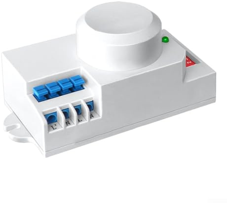Interruptor de iluminación con sensor de movimiento de microondas, control automático de 360 grados, detector de movimiento, luz inteligente, interruptor de sensor de presencia del cuerpo humano, 220