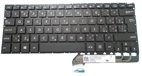 ZCDYGHU Laptop-Tastatur für ASUS UX360U UX360UA UX360UAK Gold, Japanisch JP mit Hintergrundbeleuchtung, Kanada CA, Tschechisch CZ, SCHWARZ ohne Rahmen(Czech CZ)