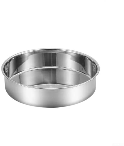 NEIQIUWING Moule à gâteau rond en acier inoxydable 201 pour four - Antiadhésif - Résistant à la chaleur jusqu'à 230 °C - Pour gugelhupf, brownies, quiches - 16 cm - Largeur : 30 cm