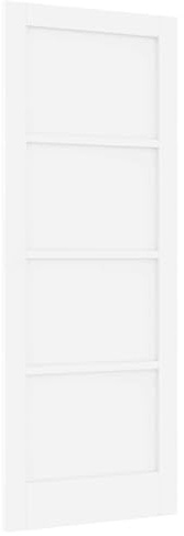 vidaXL Puerta Interior 78 x 202 cm Madera contrachapada Blanco