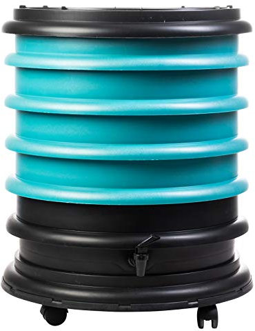 WORMbox | Vermicompostador Compostera 4 bandejas Turquesa | 64 litros | Composta residuos orgánicos, lombrices producen Humus de Lombriz