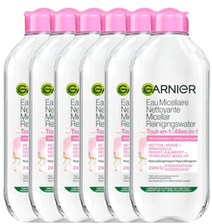 6x Garnier Mizellenreinigungswasser für empfindliche Haut 400 ml