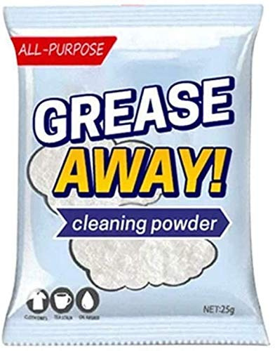 Nettoyant en poudre Grease Away, poudre de nettoyage multifonctionnelle, détergent pour évier de cuisine à domicile 25g / sac (125, 5)