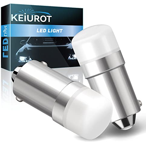 Keiurot 1820 bulb 1445 BA9S Lionel Train Light Bulbs, AC/DC 10-30V,2 Pack