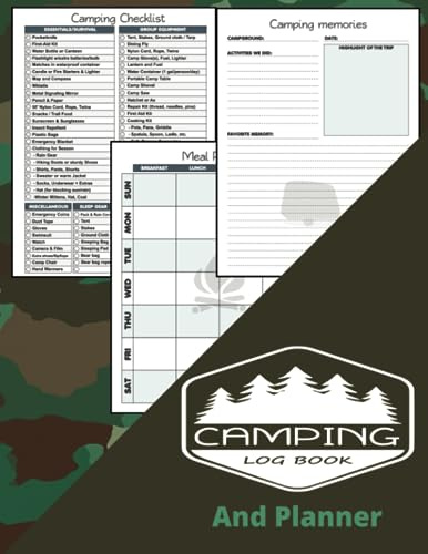 Camping Log Book And Planner