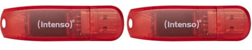 Intenso Rainbow Line 128 GB USB-Stick USB 2.0 Rot (Packung mit 2)