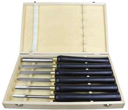 Jeu de ciseaux Coffret en bois de ciseau tournant, ciseau de tour, coupe du bois, sculpture, Gouge, tour, outils de tournage du bois Artistes