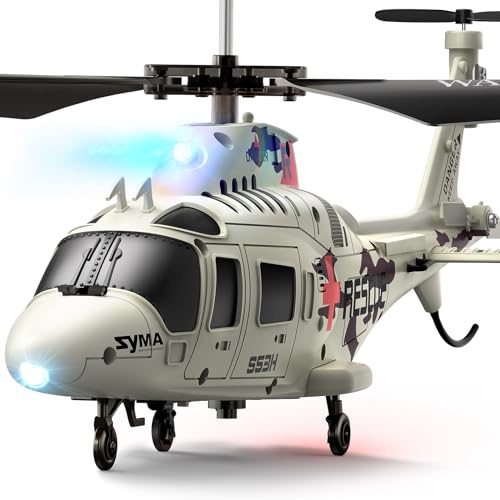 SYMA Remote Control Helicopter, S53H Rescue RC Helicopter with Upgraded Protection System, Lifelike Simulation, Easy to Fly, Educational Toy & Gift for Boys Girls Beginners