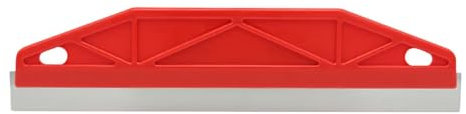 Paint Trim Guard 11.4inch Multi-Purpose Straight Edge Tool Paint Wallpaper Scraper Paint Guide Painter's Trim Guard Stainless Steel Trim Guide Blade is Perfect Size for Precision Painting(Red)