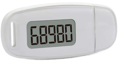 3D Sensor Pedometer Step Counting Device with Blue Backlight Clip-on Pedometer with Detachable Back Clip and Lanyard USB Charging Fitness Tracker