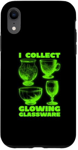 iPhone XR I Collect Glowing Glassware Green Glowing Uranium Glass Glow Case