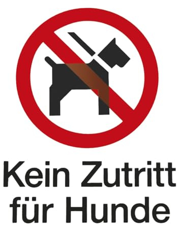 Schild Kein Zutritt für Hunde