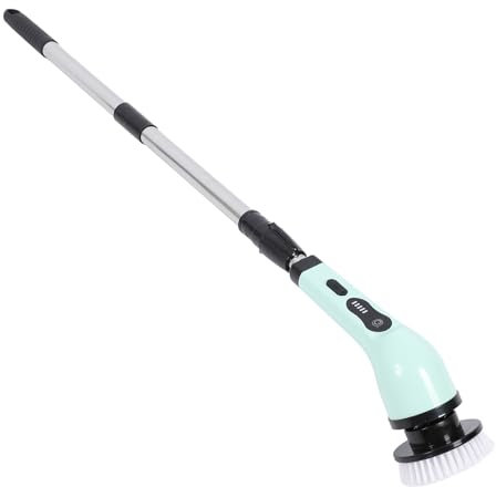 Autolaveuse Électrique, Autolaveuse Puissante pour Le Sol Brosse de Salle de Bain Imperméable à Longueur Ajustable Brosse de Nettoyage sans Fil pour Baignoires Fenêtres Carrelages