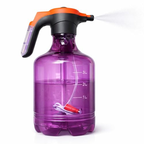 ELECTRIC PRESSURE SPRAYER PORTABLE CORDLESS HAND MISTER BOTTLE PLANT FLOWER | Weed Killer Pressure Sprayer Pump Action High Pressure Long Reach Sprayer (3 L)