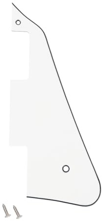 Banworks 1-lagige elektrische Gitarren-Pickguard 2-Loch Amerikanische LP Pickguard | Elektrische Gitarren-Scratchplate für USA Gibson Les Paul LP JT/HB-05 Weiß