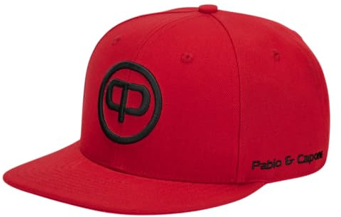 Pablo & Capone Snapback Cap - Red & Black | Design in Rot & Schwarz