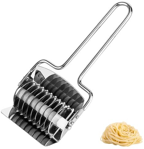 Stainless Steel Noodle Cutter Noodle Lattice Roller Pasta Spaghetti Maker Kitchen Cooking Tools Dough Pressing Tool Pasta Cutter Wheel Lattice Pastry Cutter