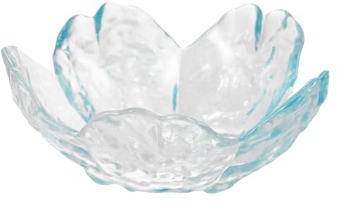 DECOMELODY Japanese-style Glass Facial Bowls with Cherry Blossom Shape for Mixing and Storing Jewelry, for Desk and Workspace Use, Elegant and Stylish Nail Art Accessory