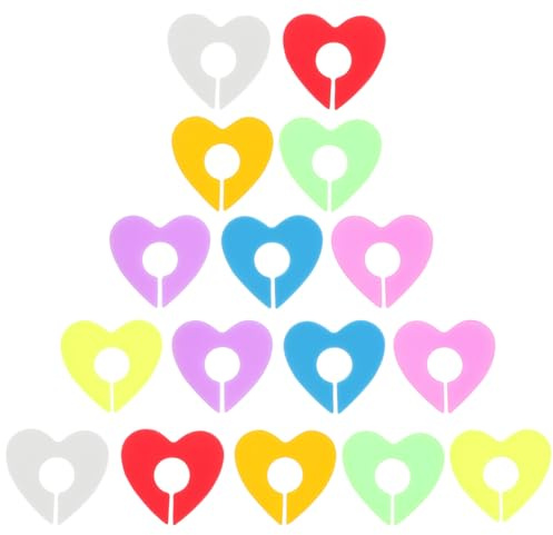 Mobestech Marcatori a Forma di Cuore per Bicchieri da Vino in Silicone Riutilizzabili Set da 16 Pezzi in 2 Confezioni e Distinguere Bicchieri Design Creativo per Feste