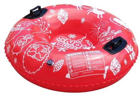 Snow Tubes, 96cm PVC Inflatable Winter Sledding Supplies, Heavy Duty Sledding Tube for Backyard, Resort, Mountain, Snowfields, Park, Holiday