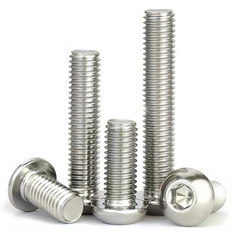 10 pz In acciaio inox Grande Testa Rotonda Piatta Vite Esagonale Interna Bullone M6 6mm M5 for Moto Scooter ATV Ciclomotore copertura in plastica(M6 20)