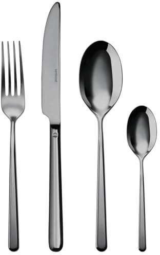 Sambonet 52713B81 Besteck-Set, 24 Stück, Schwarz