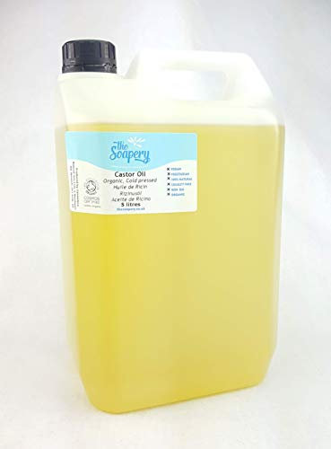 Olio di ricino biologico pressato a freddo, 5 litri, 100% puro