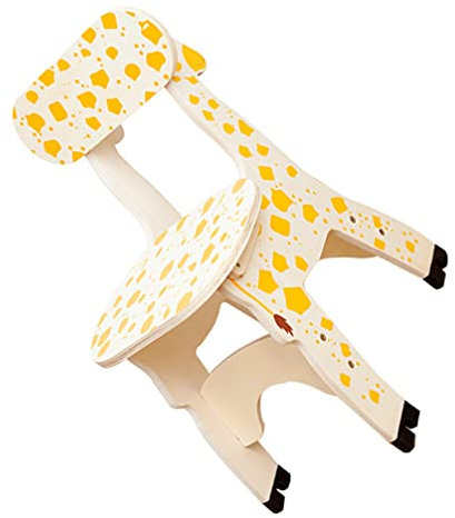Toddmomy Holzstuhl Für Mädchen Mit Rückenlehne Robuster Möbelhocker Für Kleinkinder Für Frühkindliche Und Spielumgebungen Und Geräuscharm