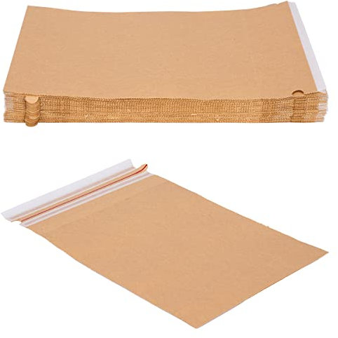 verpacking Versandbeutel aus Kraftpapier 120 g/m² wiederverschließbar 25 x 32 cm Versandtasche Warensendung (50 Stück)