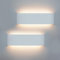 KICAAO 2pz Lampada Interno LED moderne Applique da Parete Illuminazione Bianco Caldo 3000K Luce Alluminio 28.5 12W per Casa Soggiorno Camera da Letto Scale