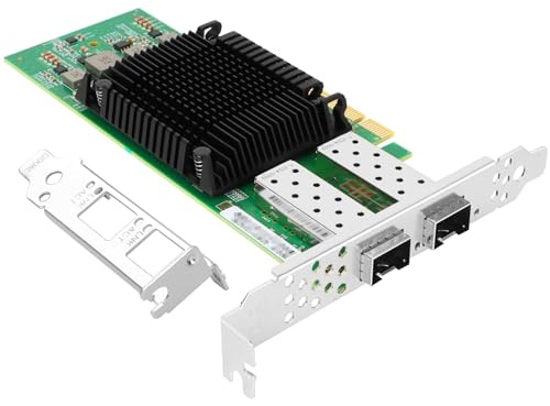 Vogzone 25Gb PCI-E NIC Network Card for Intel E810-XXVDA2, 1GbE/10GbE/25GbE Dual SFP28 Ports, with Intel E810-XXVAM2 Chip,25GbE PCI Express 4.0 X8 Ethernet Adapter Support RDMA iWARP/RoCEv2/UEFI
