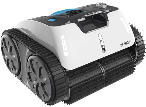 WYBOT Poolroboter Akku, Poolreiniger Boden, Wasserlinie, Wandreinigung, Poolsauger mit Navigation & Routenplanung, für Pools über oder im Boden bis zu 120 ㎡
