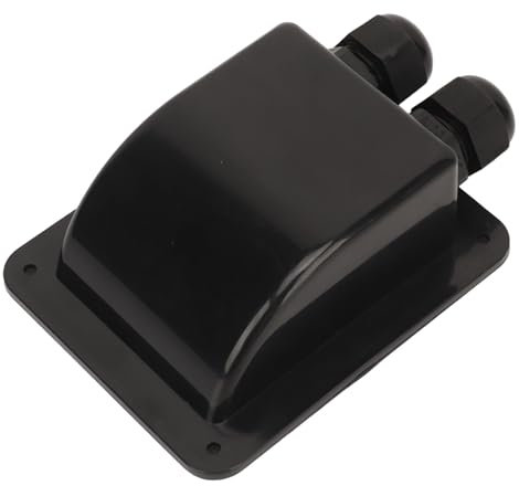 Wasserdichte Kabeldurchführung, Solarkabeleinführungsverschraubung mit UV-Beständigkeit, Wasserdicht für Boot, Yacht, Camping, Reisen, für 6 Mm²-12 mm² Kabel (BLACK)