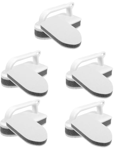 Healeved 5juegos Esponja De Limpieza Multifuncional Cabezal Intercambiable para Baño y Cocina Cepillo Azulejos Sin Productos Químicos y