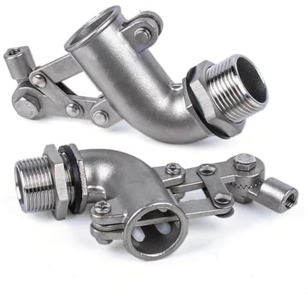 1/2 Zoll, 3/4 Zoll, 2,5 cm, DN32 304 Edelstahl, verstellbares Schwimmerventil, Wassertank, gebogen, schwimmender Kugelschalter, Durchfluss-Zisterne, Wasserturm (DN32)