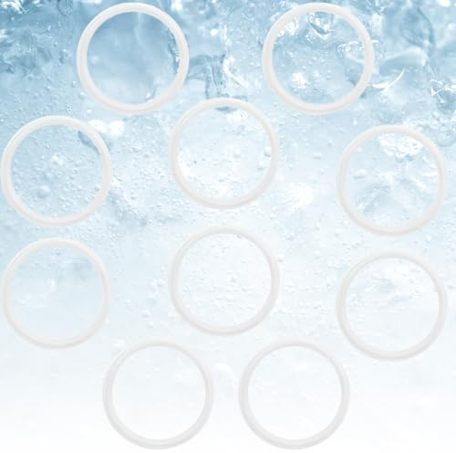 UHMC Waschbeckenstöpsel Gummidichtung, 10 Stück Waschbeckenstöpsel Ersatz-Dichtungsring, O-Ringe Dichtung Gummidichtung, transparenter Waschbeckenstöpsel, Gummi-Ersatzring für die meisten