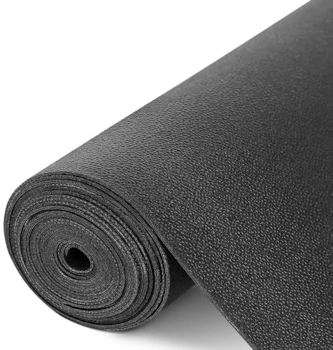 WochiTV Schubladenmatte,60cmx300cm Schubladenauskleidung Schwarz | Wasserdichtem,Nicht Klebende,Zuschneidbar,Eva Kühlschrankmatten für Küche Regale Schränke Schubladen Werkzeugkasten