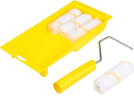 Hemobllo Paint Tool Set Roller Brush Wall Paint Brush Tray Sponge Rollers for Home Decoration Masonry Painting