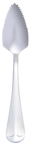 Cucchiaio per pompelmo, in acciaio inox, utensile da cucina argentato, con placcatura antiaderente, bordi seghettati, gadget per kiwi, dessert, agrumi