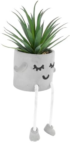 Holibanna Künstliche Sukkulenten Mit Gesichtsausdruck Lustige Hängende Pflanzen Für Büro Und Schlafzimmer Dekorative Bonsai-Pflanze Im Modernen Design