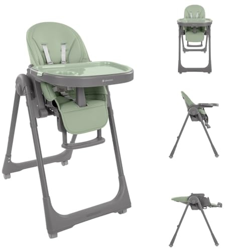 Kikka boo Kinderhochstuhl Pastello 2 klappbar höhenverstellbar Ablagefach Räder