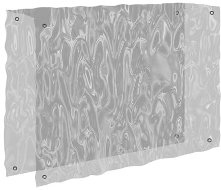 Genérico Cubierta Impermeable para Tendedero De Exterior, Protección para Secadora de Ropa en Exteriores Antilluvia, Visera Transparente de PVC contra Sol y Polvo en Balcón Patio Jardín